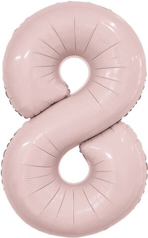 Цифра "8" пыльная роза