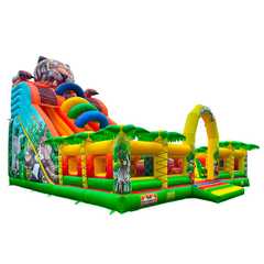 Коммерческий надувной батут «Сафари-Тигр», 10*9*8м