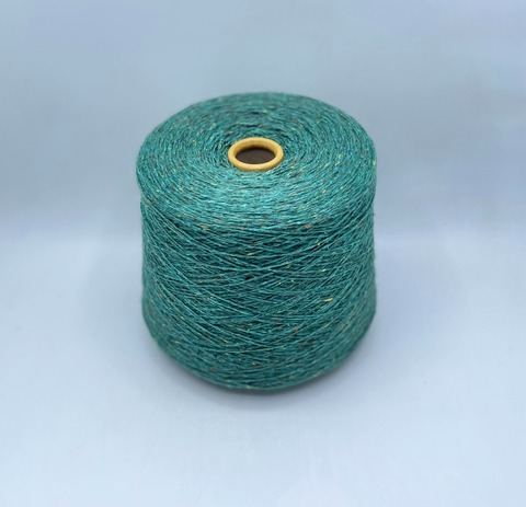 Filcom, Tibet tweed 2/11 550м. 50%Як, 50%Шелк, Малахит,твидовый, 37145