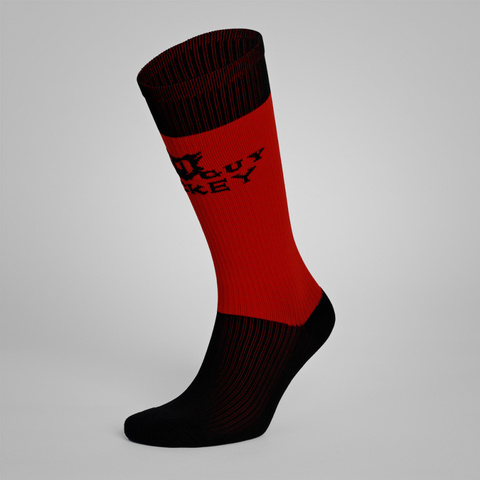 Носки хоккейные длинные Mad Guy STRIKE HIGH 44-46 красн/черн