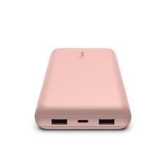 Внешний аккумулятор Belkin Power Bank 20000mAh 2*USB-A&USB-C 15W, розовое золото