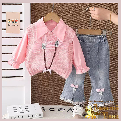 Костюм 3ка девочке (1-6) 260620-R6017