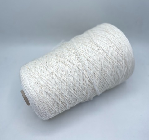 Бобинная пряжа (пр.Италия), art-Nilo 340м/100 гр. 100% Хлопок, цвет-Молочный ,арт-27867