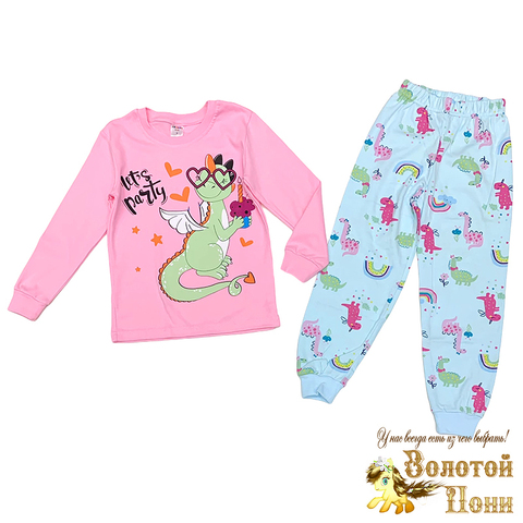 Пижама хлопок д (5-8) 240817-XS1025