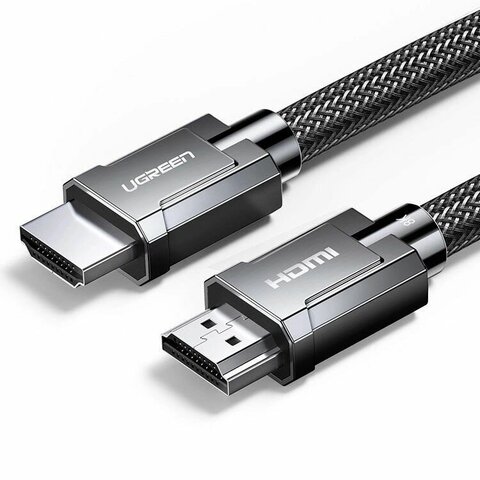 Кабель  UGREEN HD135 (70321) 8K HDMI 2.1 Male To Male Cable, 2 м, серый