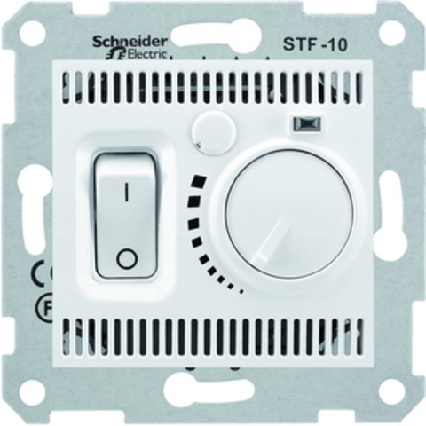 Терморегулятор для теплого пола. Цвет белый. Schneider Electric Sedna. SDN6000321