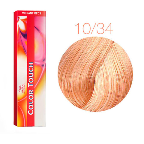 Wella Professional Color Touch Vibrant Reds 10/34 (Яркий блонд золотистый красный) - Тонирующая краска для волос