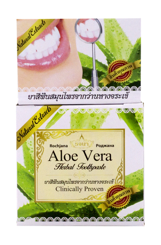 Зубная паста с экстрактом алоэ вера Rochjana Aloe Vera Herbal Toothpaste, 30 гр