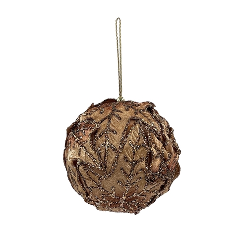 Шар 10см ChristmasDeLuxe premium collection бронзовый