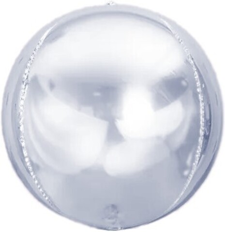 К Мини-сфера 3D, 11''/28 см, Silver (Серебро), 5 шт.