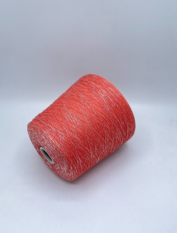 Pecci Filati (пр.Италия), art- Fosforo, 3600м/100гр, 76% Вискоза, 16% Люрекс, 8% Нейлон ,цвет -Лосось(315), арт-34534