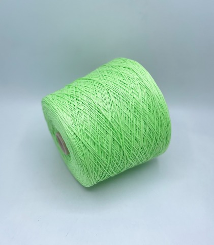 Бобинная пряжа (пр.Италия), art.Cotone, 350м/100 гр. 100%Хлопок, цвет-Светло-зеленый , арт.34860