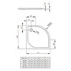 Душевой поддон 100x100 см Radaway Delos A1000 SDA1010-01