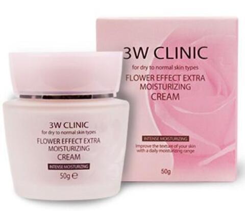 Крем для лица 3W Clinic Flower Effect Extra Moisturizing, 50 гр