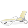Шезлонг Alfa белый/бежевый