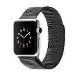 Металлический ремешок Миланская петля Milanese loop 38 мм / 40 мм / 41 мм для Apple Watch (Черный)