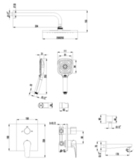 Смеситель для ванны и душа встраиваемый LEMARK SHIFT LM4322C