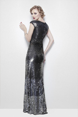 Длинное платье с рукавом Roseline 99256