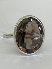 Раухтопаз199  (кольцо из серебра)
