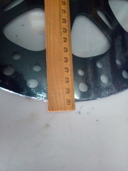 Диск для Harley Davidson SPORTSTER, DYNA, SOFTAIL, TOURING, TRIKE, V-ROD / черный / тормозной / передний