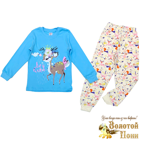 Пижама хлопок д (5-8) 240817-XS1026