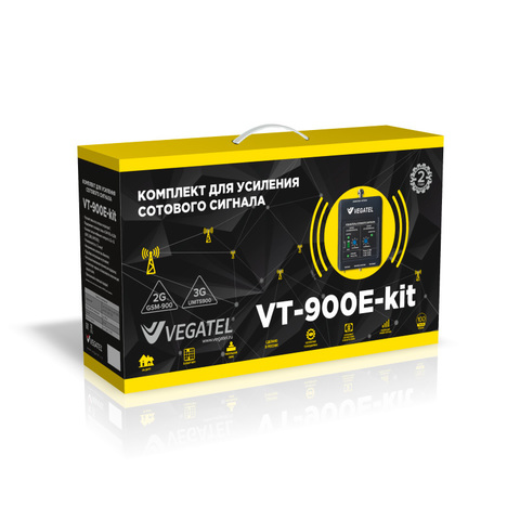 Усилитель сигнала сотовой связи GSM для дачи VEGATEL VT-900E-kit (LED)