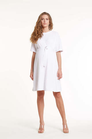 Фото платье для беременных GEBE от магазина СкороМама, белый, размеры.