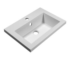 Тумба ПАЛЕРМО 50, белый (лев/прав) с умывальником Анита 50