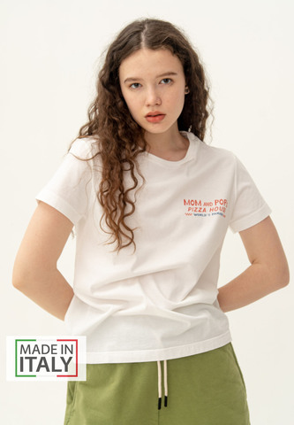 Футболка Bowery NYC "Mom And Pop's" Optic White