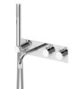 Cezares CZR-B-VDM2-T-01 CZR-B-VDM2-T-01 Встраиваемый термостатический смеситель для ванны и душа однорычажный в комплекте с ручным душем, на одной площадке, исполнение хром