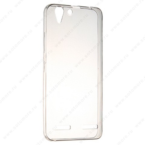 Накладка силиконовая ультра-тонкая для Lenovo K5 Plus черная (прозрачная)