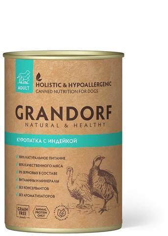 Grandorf Canned Куропатка с индейкой в желе