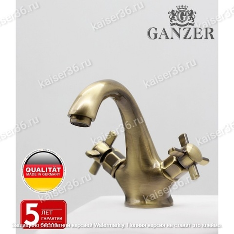 Смеситель Ganzer GZ15011-D бронза для раковины