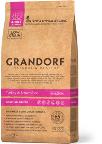Grandorf Adult All Breeds сухой корм для взрослых собак всех пород (индейка с бурым рисом) 1кг