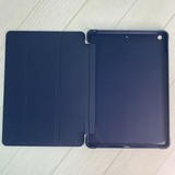 Чехол книжка-подставка из кожи и TPU для iPad Air 3 (10,5") - 2019 (Темно-синий)
