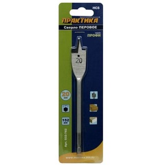 Сверло по дереву перовое ПРАКТИКА  20 х 152 мм (1шт.) блистер (032-782)