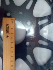 Диск для Harley Davidson SPORTSTER, DYNA, SOFTAIL, TOURING, TRIKE, V-ROD / черный / тормозной / передний