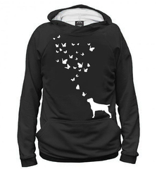 Толстовка "Кане Корсо и бабочки"