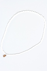 Деревянные бусы белые Good Wood NYC