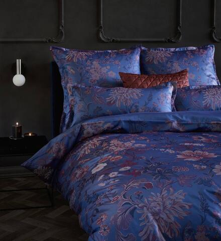 Постельное белье 2 спальное евро Curt Bauer Johanne 9031 winterside синее