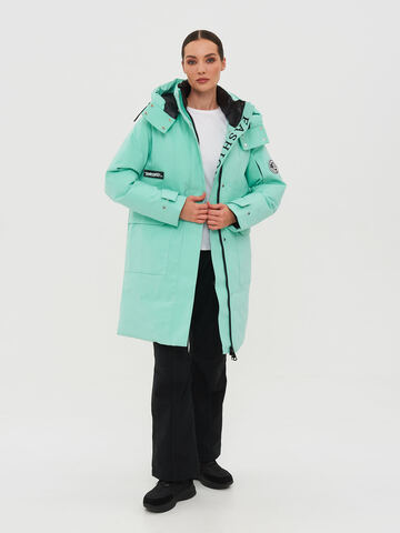 Женская горнолыжная куртка BATEBEILE светло-зеленого цвета