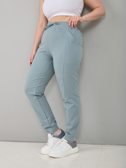 Брюки Бфл-038/шалфей-однотон