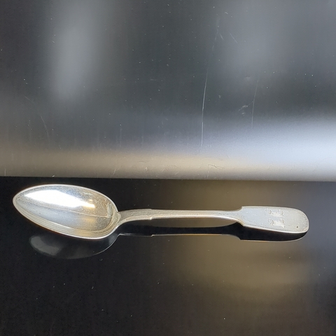 №3 Столовая ложка серебро 84 пробы. 19 век. Российская Империя. Вес 73 грамма