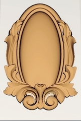 Силиконовый молд № 445 Рама овальная