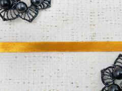 Лента атласная, ш. 1,2 см, т.оранжевый