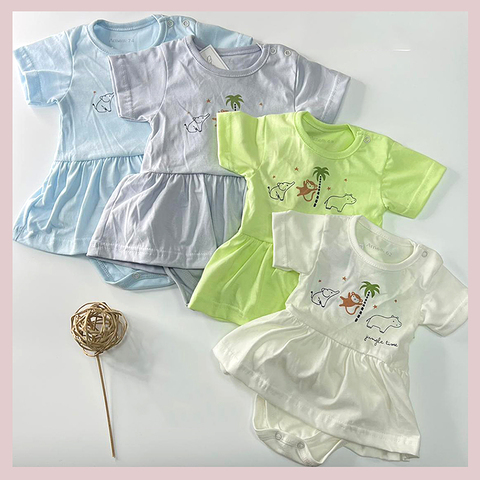 Боди-платье хлопок детское (62-80) 260408-RT2021