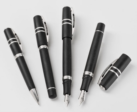 Ручка перьевая Visconti Homo Sapiens Steel Age Medium, Black CT, Pd 23K, F (Vs-589-99F)
