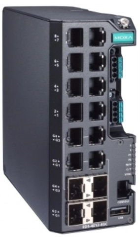 Коммутатор управляемый MOXA EDS-4012-4GC-HV-T