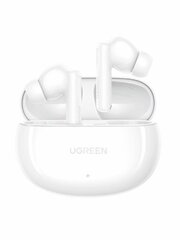 Наушники беспроводные  UGREEN WS205 (45585) HiTune T6s Hybrid Active Noise-Cancelling Earbuds, белый