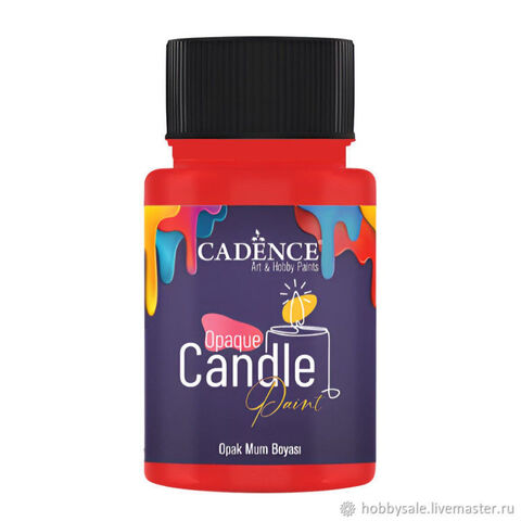 краска для свечей Candle Paint матовая 11 красный 50мл